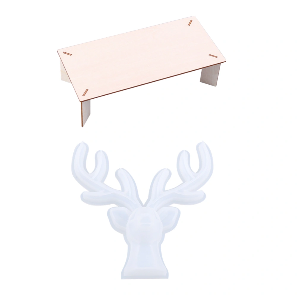 1 Set Antler Shape Mold Deer Horn Resin Mold Jewelry Organizer Epoxy Mould