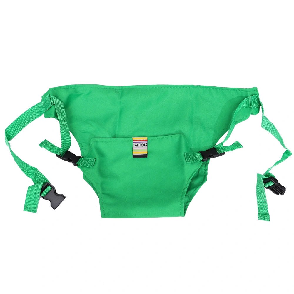 Adjustable Baby Safety Seat Harness Portable Chair Seat Cover for Eating Feeding Camping (Green)