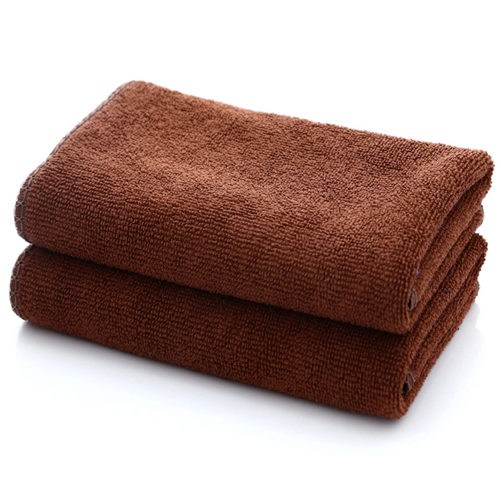 Microfiber Absorbent Towel Bath Towels Cleaning Cloths Washcloth High Absorbent Reusable Car Towel & Kitchen Cleaning Rags (Coffee 30 x 70cm)