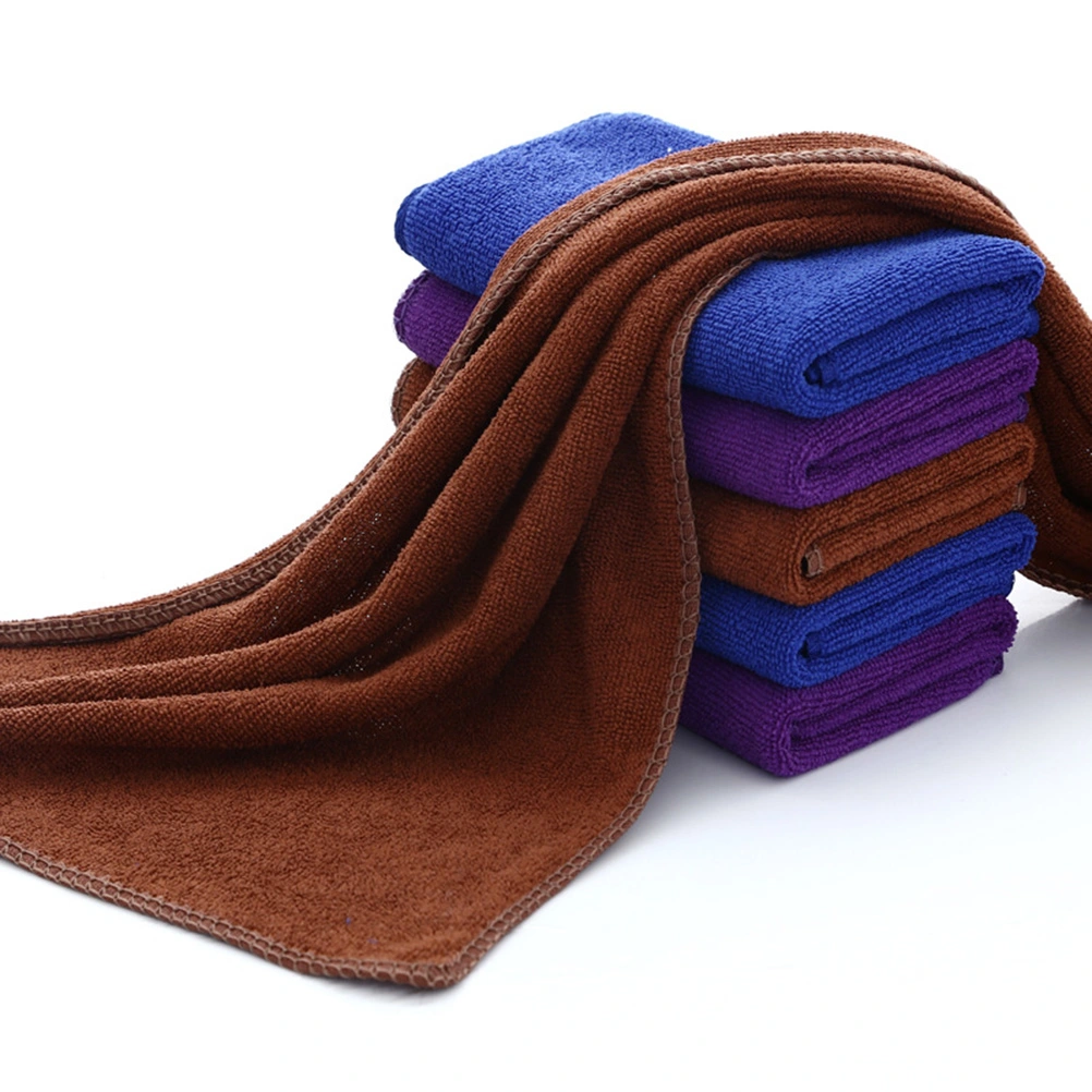 Microfiber Absorbent Towel Bath Towels Cleaning Cloths Washcloth High Absorbent Reusable Car Towel & Kitchen Cleaning Rags (Coffee 30 x 70cm)