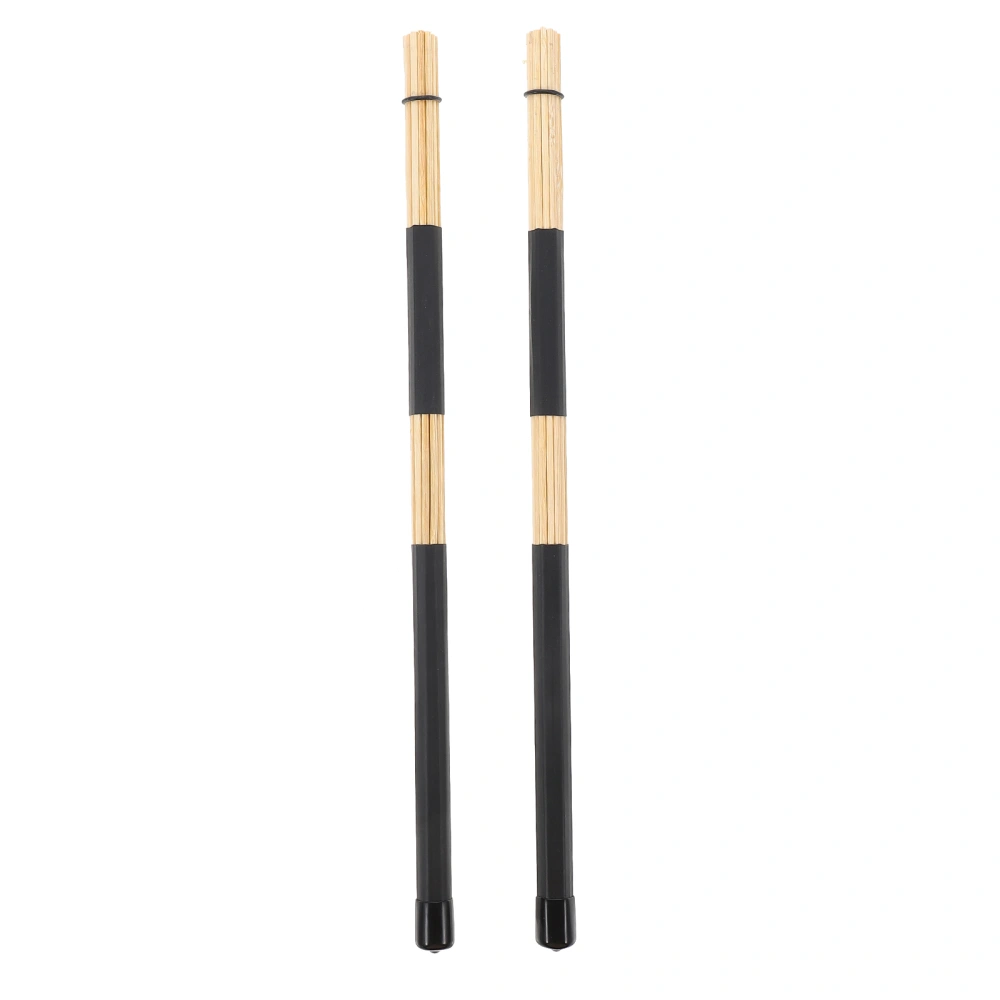 1 Pair of Bamboo Rod Drum Brushes Hammers Drumsticks Percussion Instrument Mallets