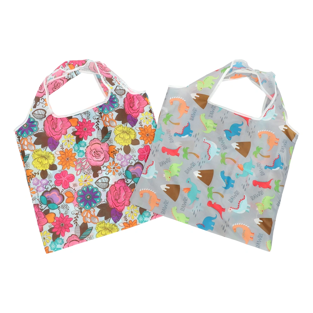 2Pcs Shopping Bag Foldable Grocery Bag Handheld Vegetable Bag Portable Grocery Pouch