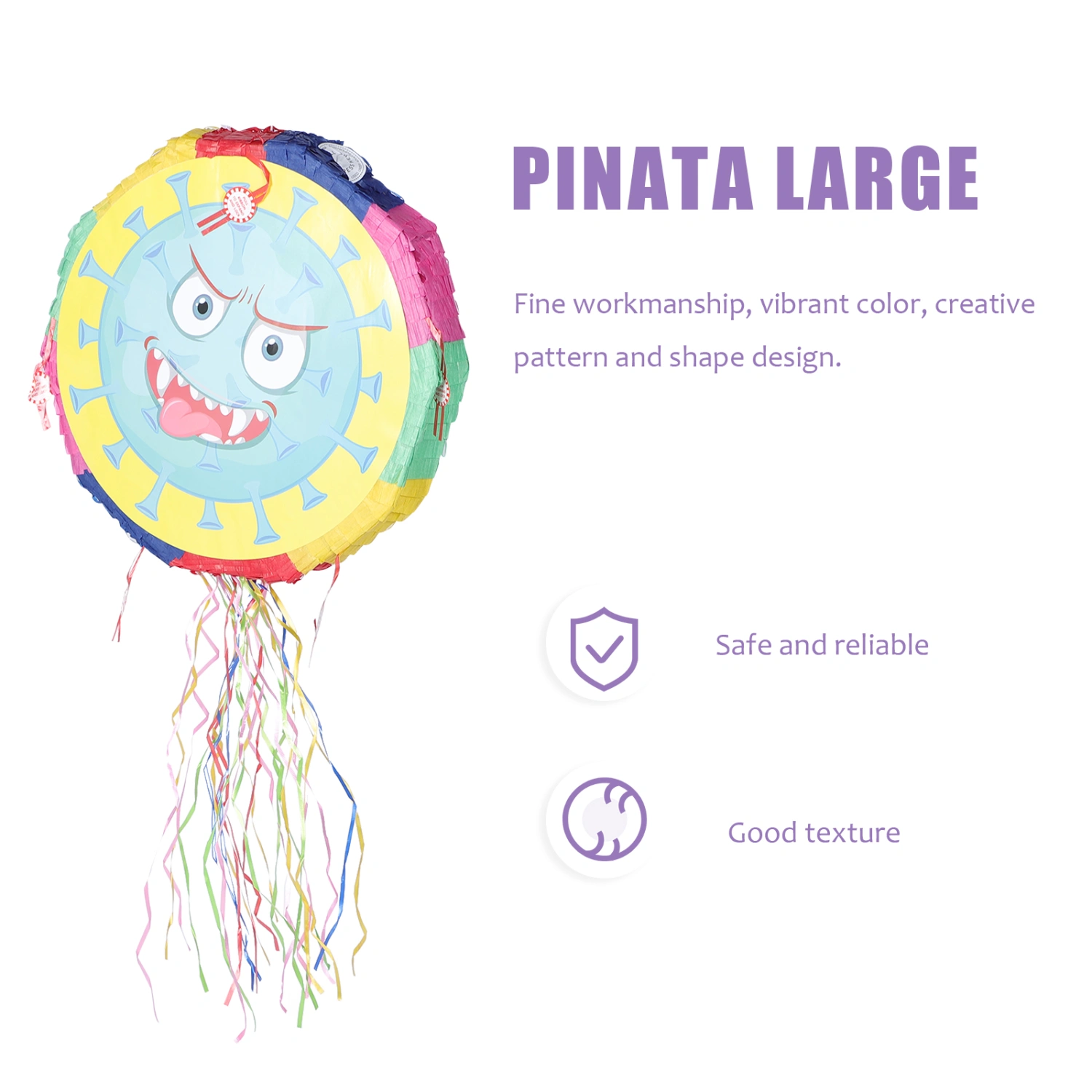 Funny Pinata Children Festival Gaming Props Round Pinatas for Halloween Party