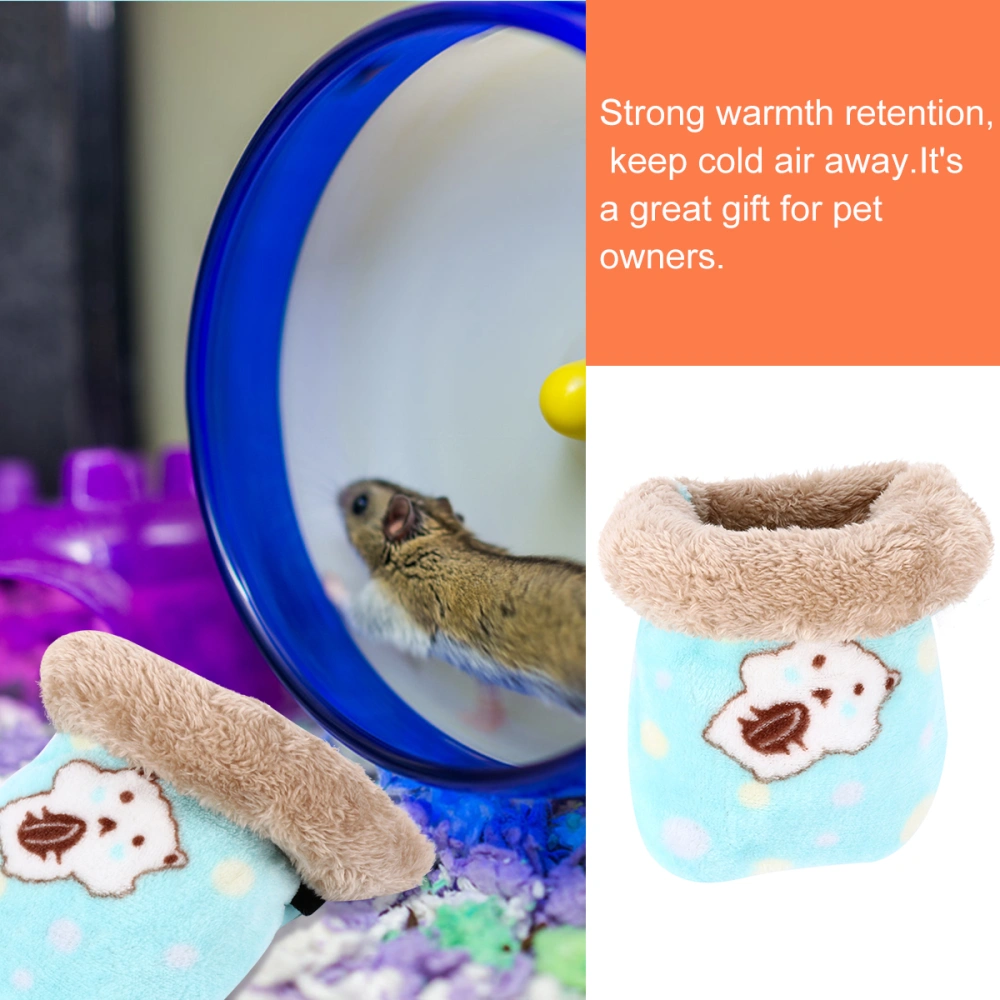 Pet Sleeping Bag Fleece Portable Hamster Winter Bed Pet Cage Accessories