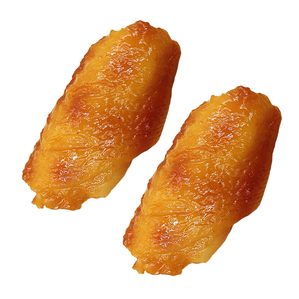 2pcs Fake Roast Chicken Wings Simulation Artificial Model Fake Wings Props