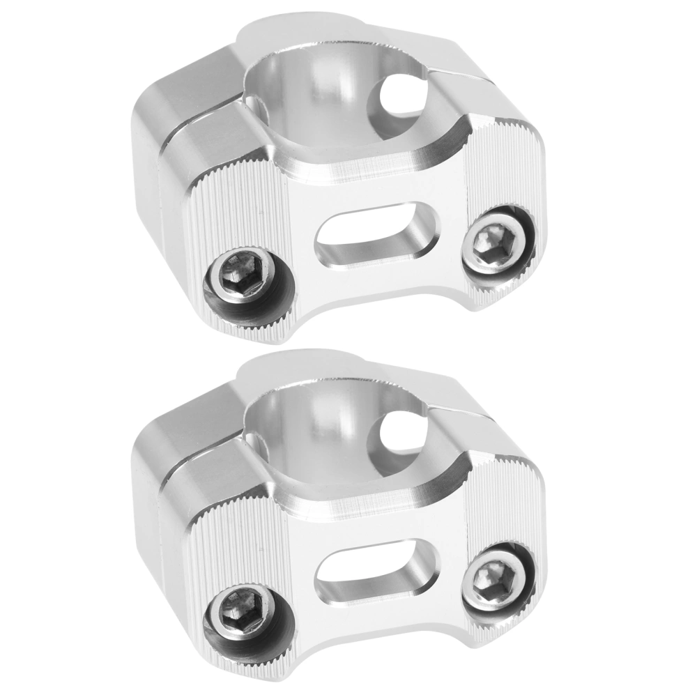 One Pair 7/8 inch To 1 1/8 inch Handle Bar Mounts Clamps Adapters for Dirt Bike ATV (Grey)