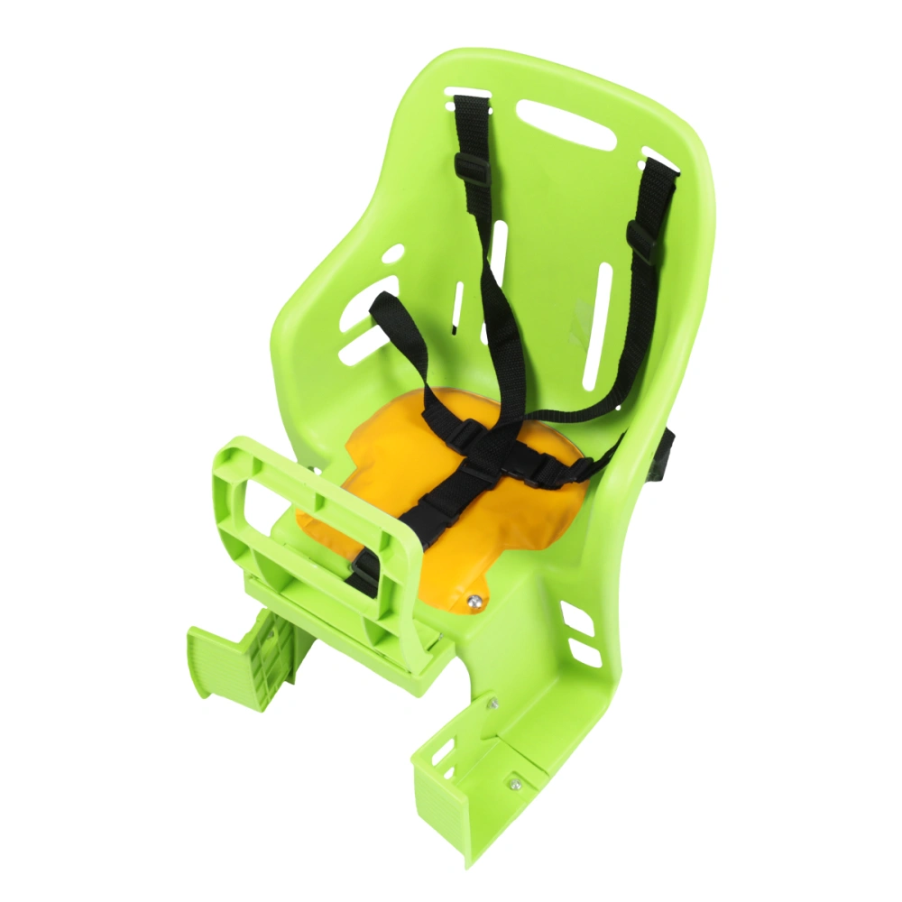 1PC Quick Release Seat Children Bike Seat Back Seat Adjustable Safety Seat for MTB Road Bike (Green)