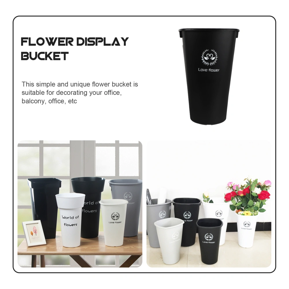 Flower Shop Flower Container Flowers Bouquet Bucket Plastic Flower Wake Bucket