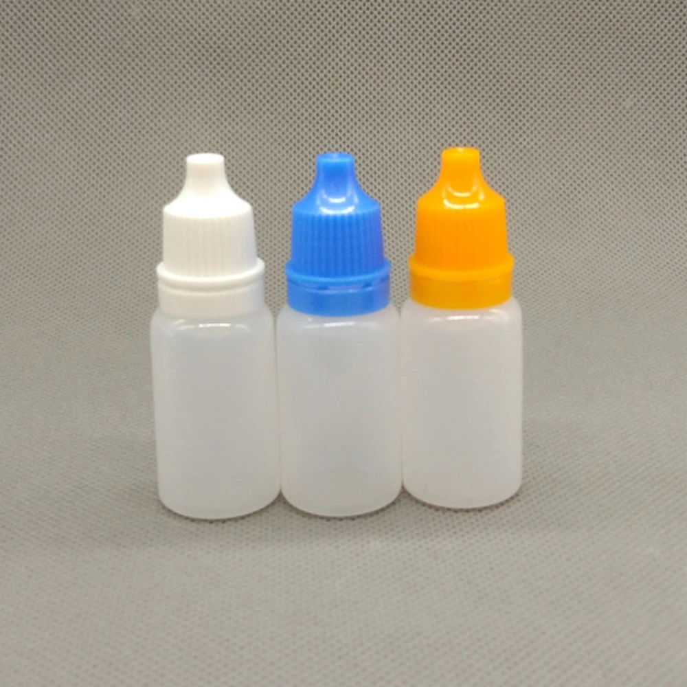 8pcs 20ml Empty Plastic Squeezable Dropper Bottles Eye Liquid Dropper Dropping Bottles (Random Color)