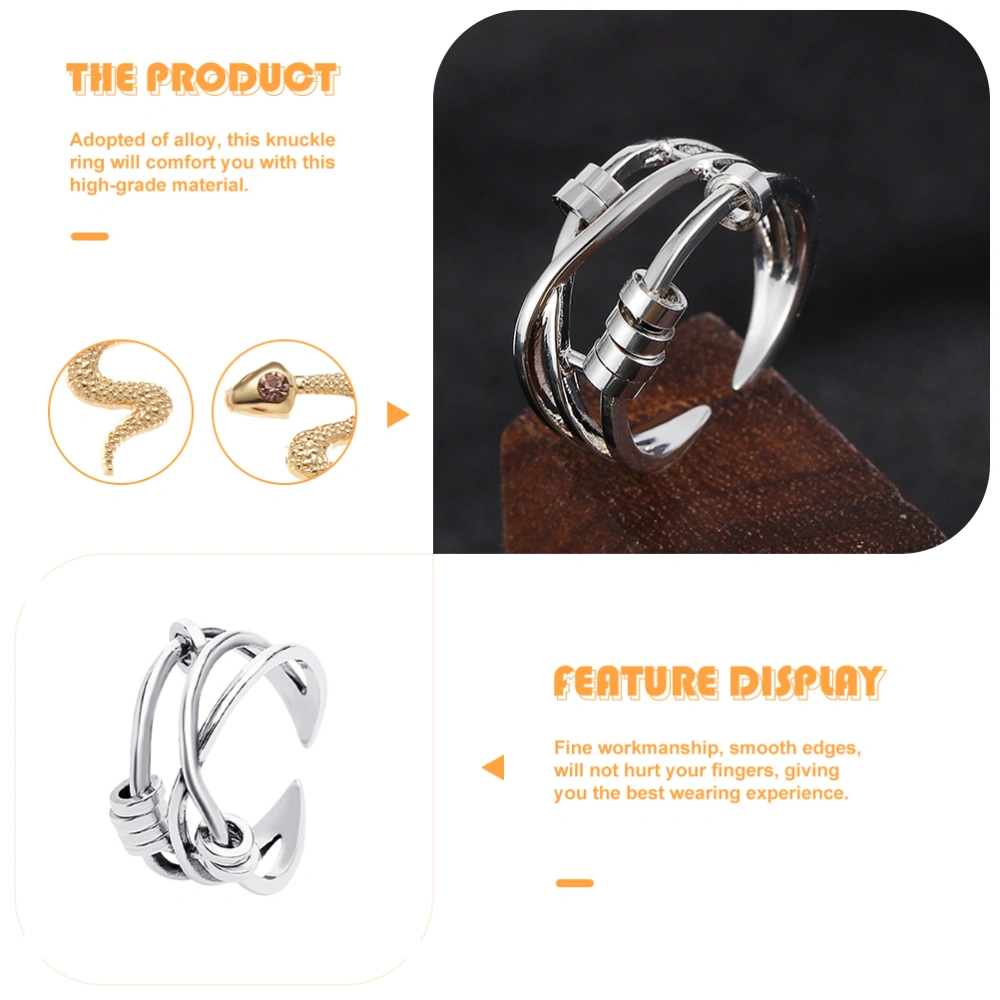 Fidget Ring Anti Anxiety Ring Irregular Opening Ring Chic Women Finger Ring