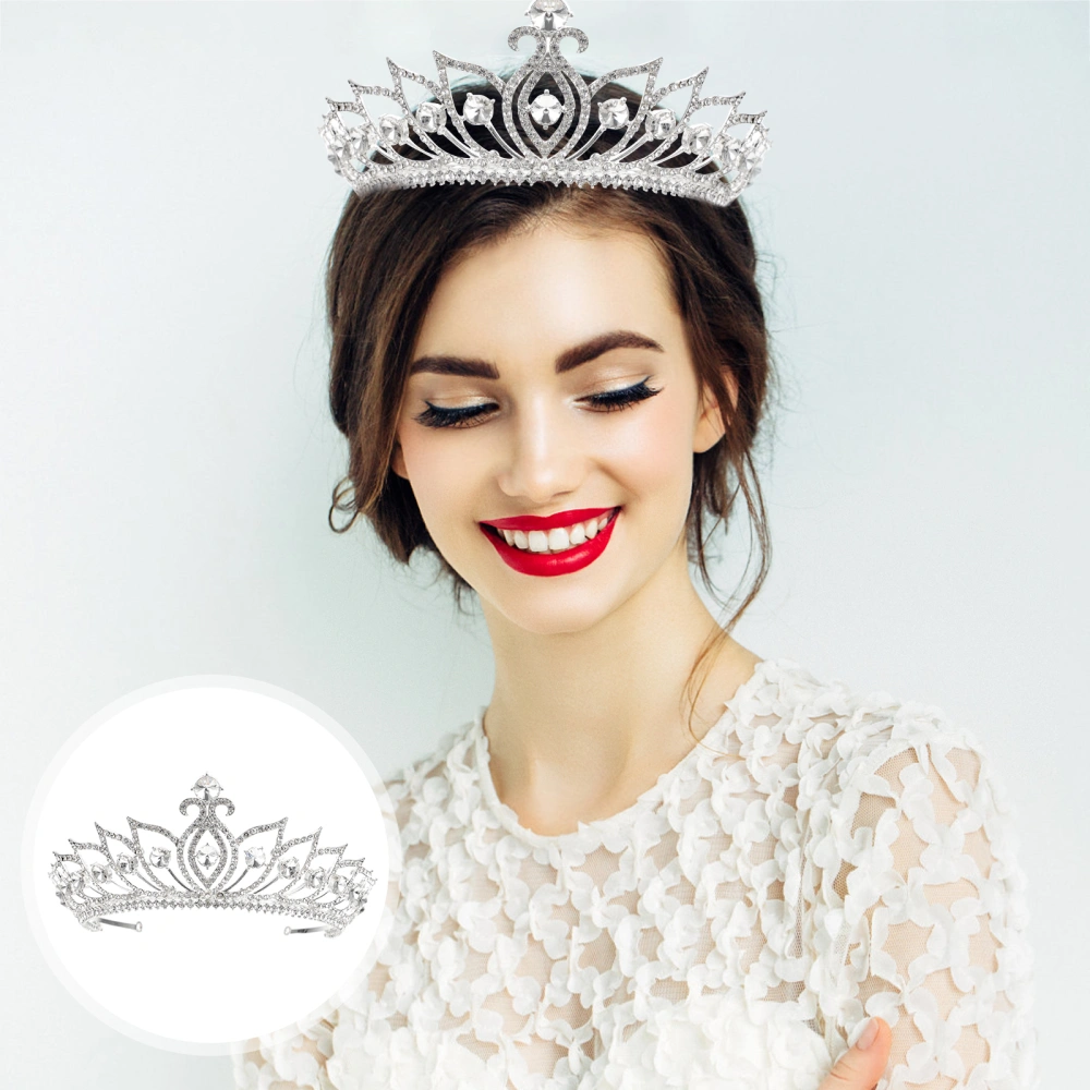 1pc Rhinestone Hair Accessories Crown Hair Accessories Crown Jewelry For Brides