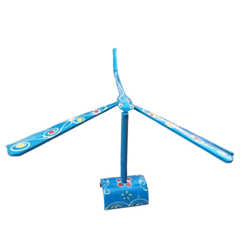 1PC Kids Balance Toy Bamboo Dragonfly Toy Educational Prop Science Display Model with Holder for Kids Children Blue