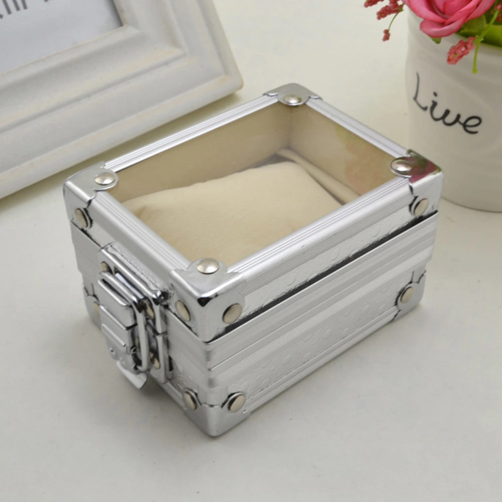 Transparent Lid Watch Box Pocket Watch Case Jewelry Holder Bracelet Organizer Gift Box