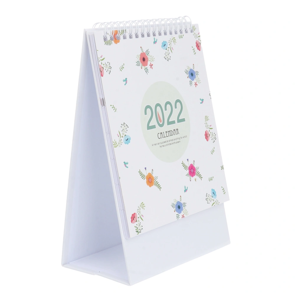 1Pc Creative Desktop 2022 Calendar Monthly Calendar Planner Calendar (Assorted Color)