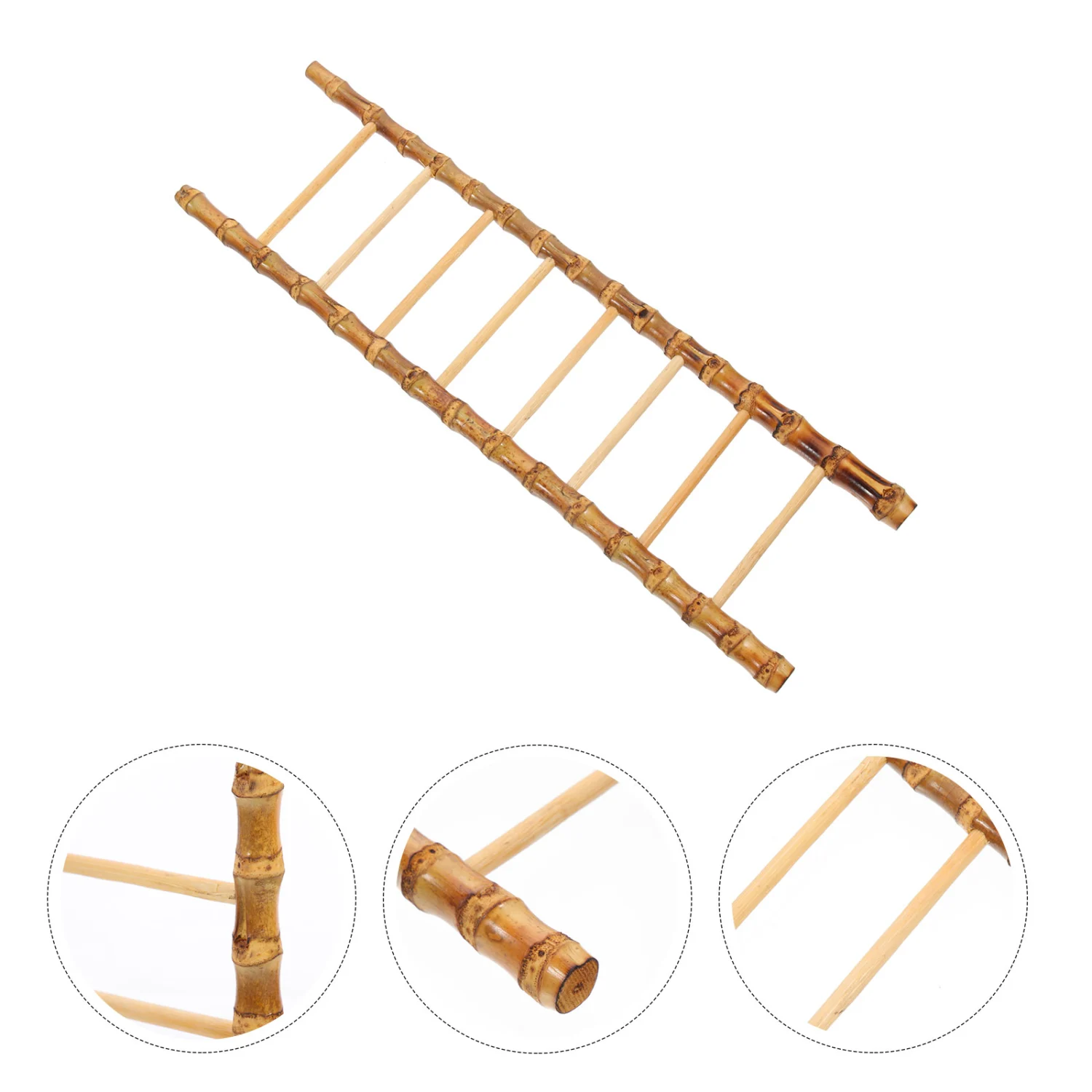 1pc Exquisitely Decorative Bamboo Ladder Bamboo Photo Prop for Decoration