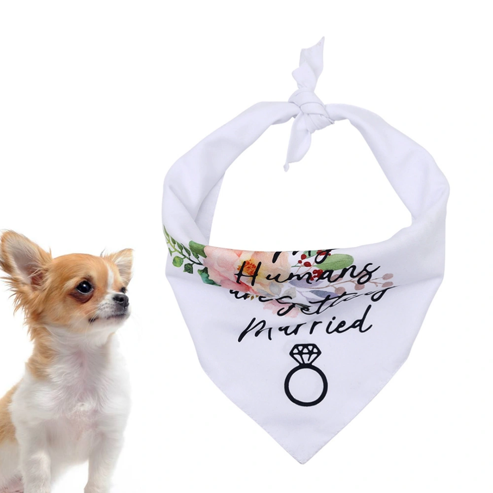 Fashion Pet Collar Bib Dog Valentine's Day Saliva Collar Pet Wedding Party Collar Decor