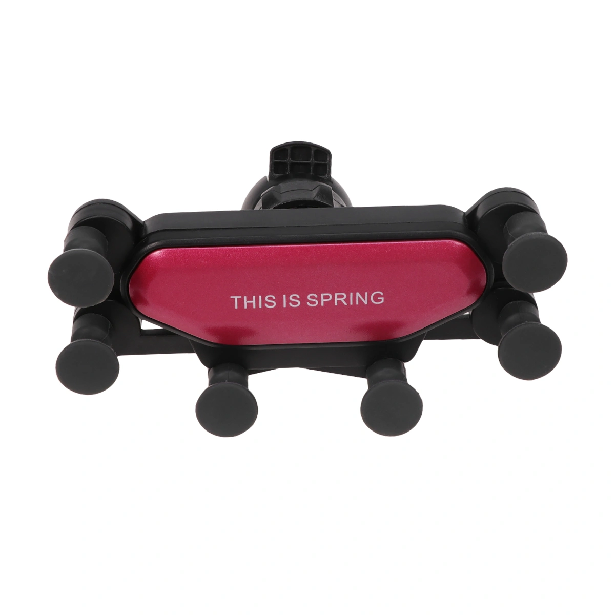 Car Phone Holder Air Outlet Snap Type Gravity Sensor Mobile Phone Holder Navigation Car Bracket 7-point Support (Red)