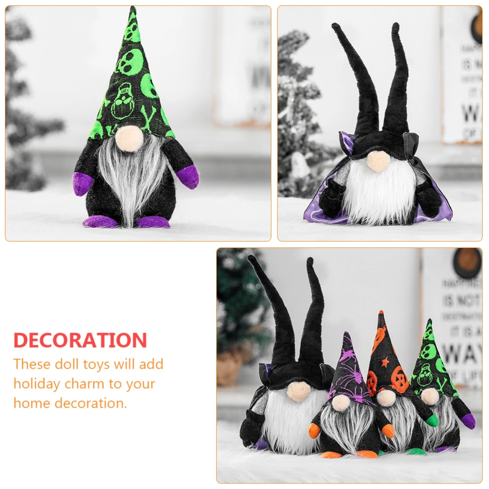 2 Pcs Decorative Doll Toys Creative Toy Playthings Doll Decors (Black Green)