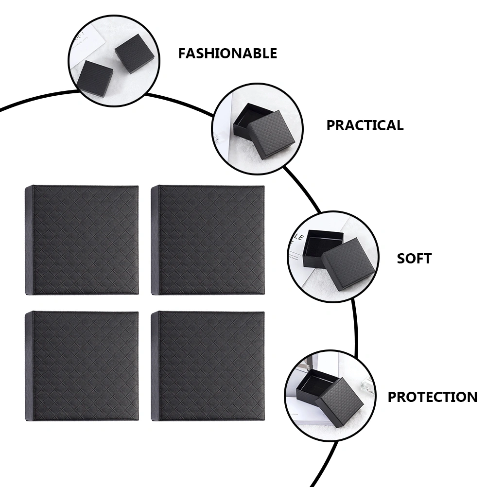 4PCS Jewelry Storage Box Practical Bracelet Necklace Rings Display Storage Case