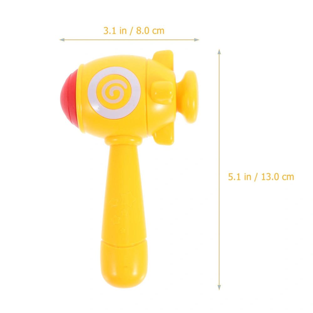 Luminous Hand Rattle Toy Plastic Hammer Toy Portable Glowing Rattle Hammer Toy