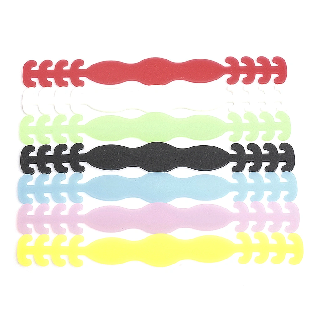 15pcs Ear Protector Mask Extension Hooks Silicone Mask Rope Length Adjustable Buckle Mask Accessories (Random Color)