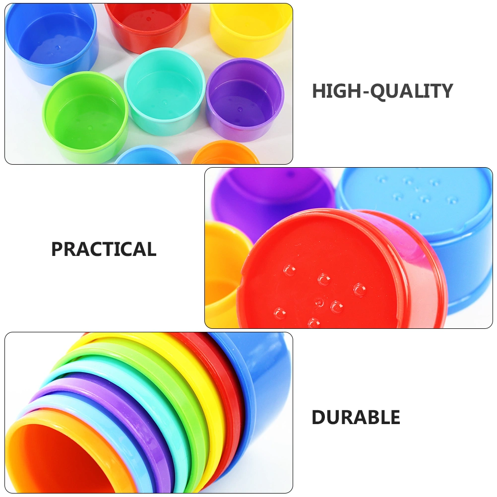 8Pcs Children Stacking Cup Playthings for Home Playroom Educational Toys