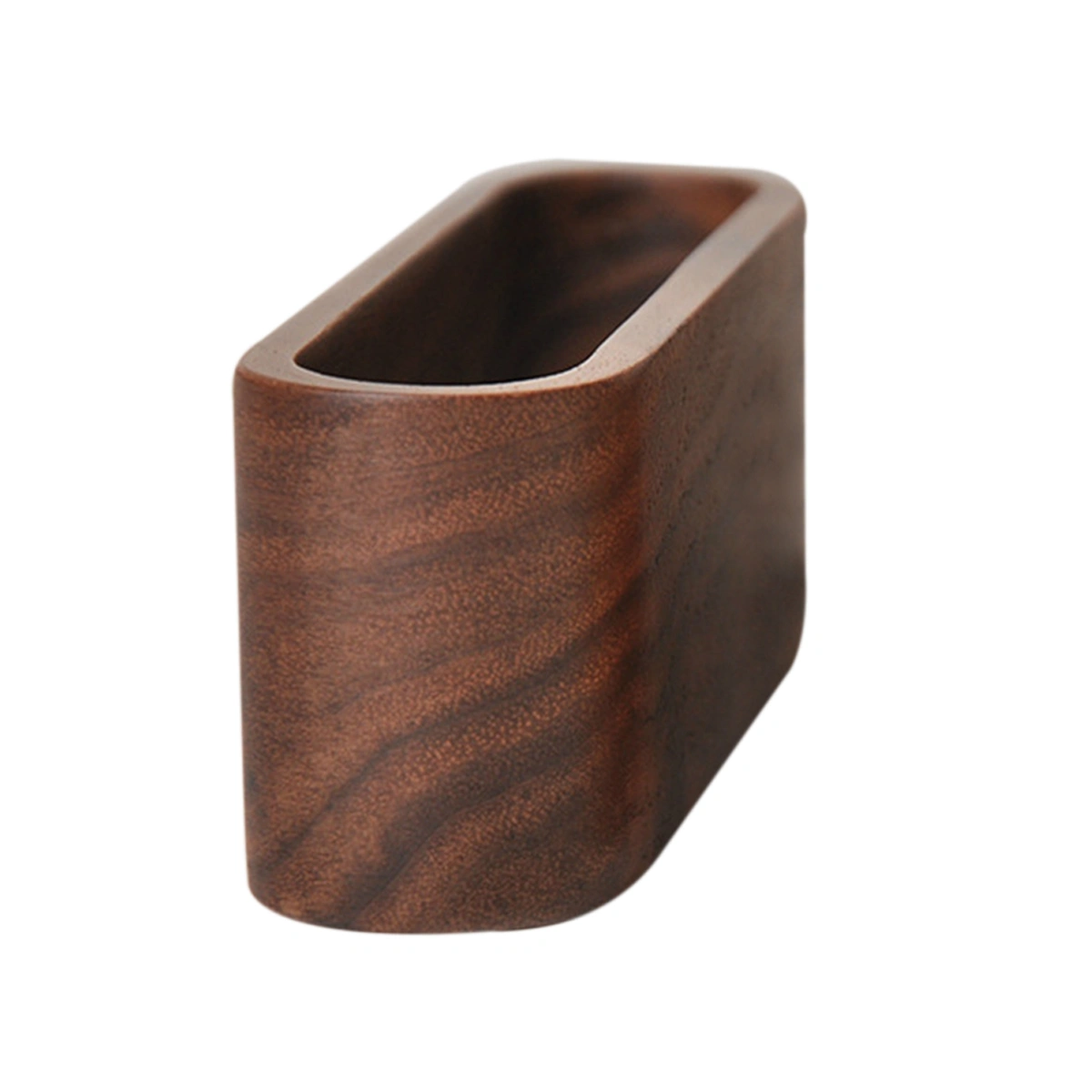 Compact Table Storage Box Wooden Box Memo Message Box Photo Box for Office Use(Brown)