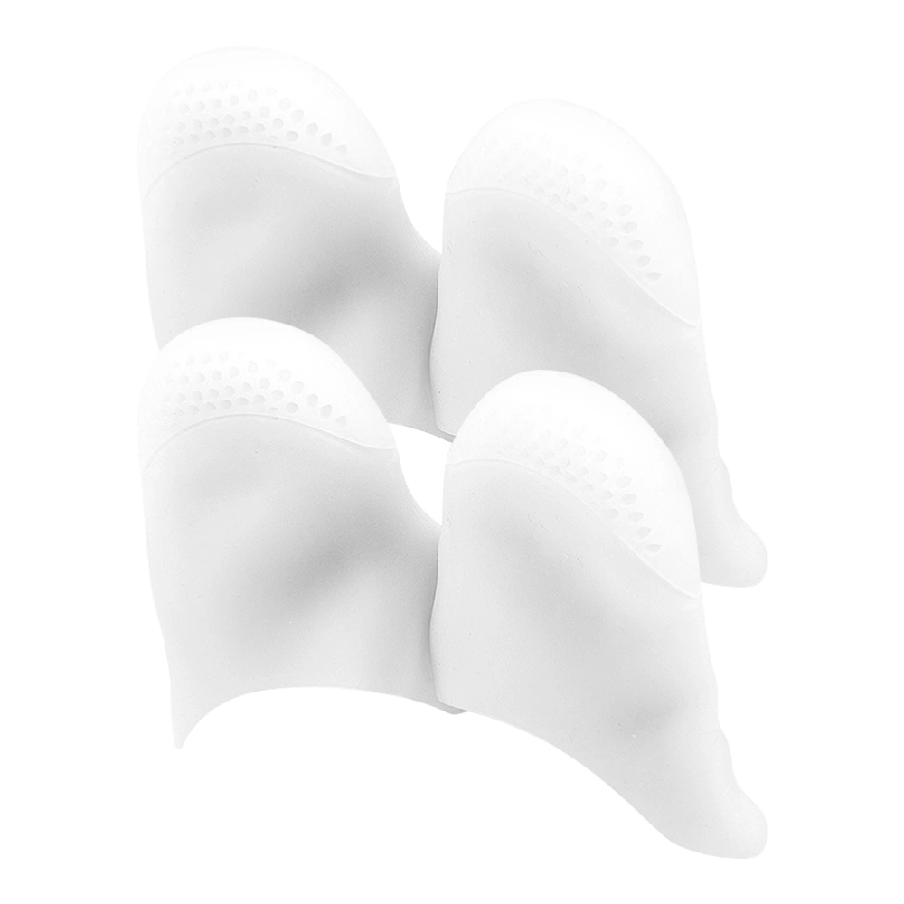 2 Pairs of Silicone Toe Covers Wear-resistant Toe Pouches Elastic Toe Guards Toe Accessory