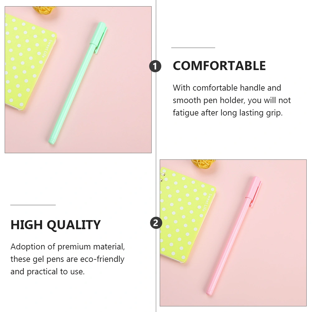 20pcs Candy Color Neutral Pen 0.5 Signature Lovely Black Ink Pen Neutral Pen