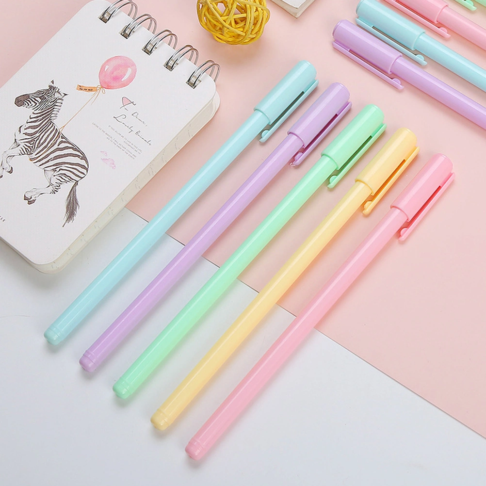 20pcs Candy Color Neutral Pen 0.5 Signature Lovely Black Ink Pen Neutral Pen
