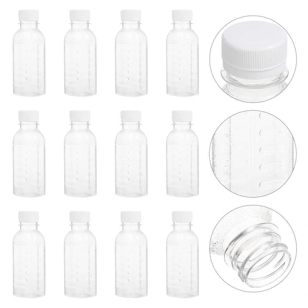 12pcs Multipurpose Juice Bottles Beverage Storage Bottles Water Containers