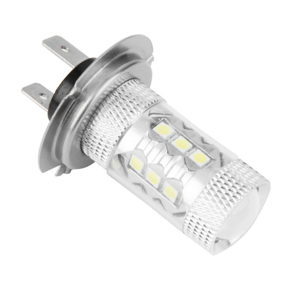 H7 DC 12V 80W 6000K LED Car Foglight Lamp Bulbs (White)