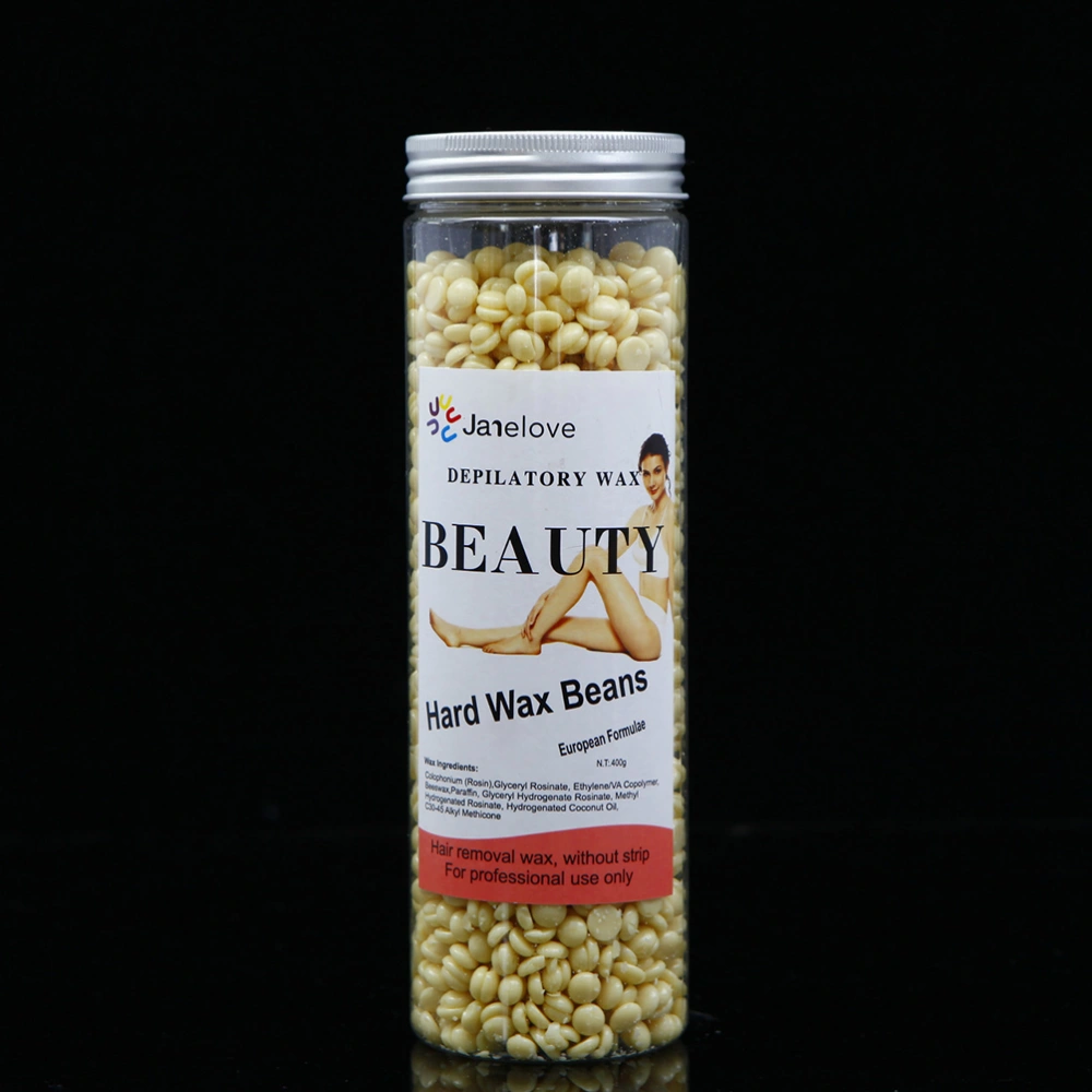 Painless Hair Removal No Strips Depilatory Pearl Hard Wax Bead 400g (Light Yellow)