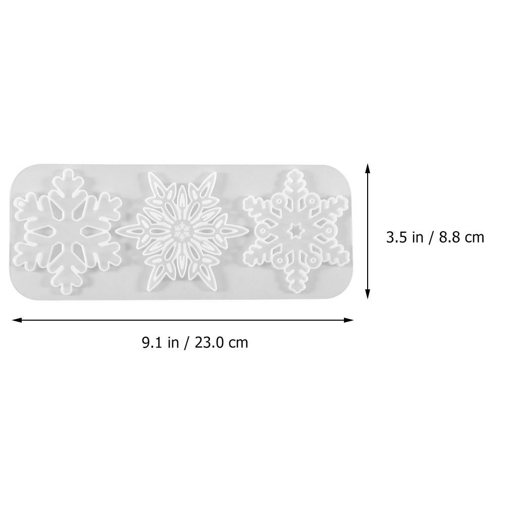 Xmas Snowflake Mold Household Desktop Ornaments Decor Christmas Snowflake Mold