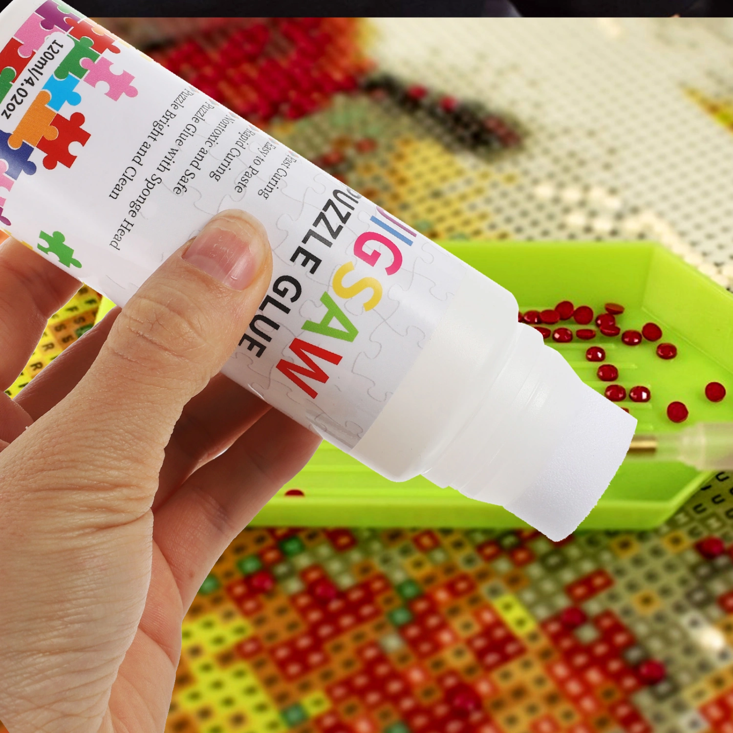 1 Bottle of Diamond Art Jigsaw Liquid Glue Sealing Liquid Glue for Diamond Art Use