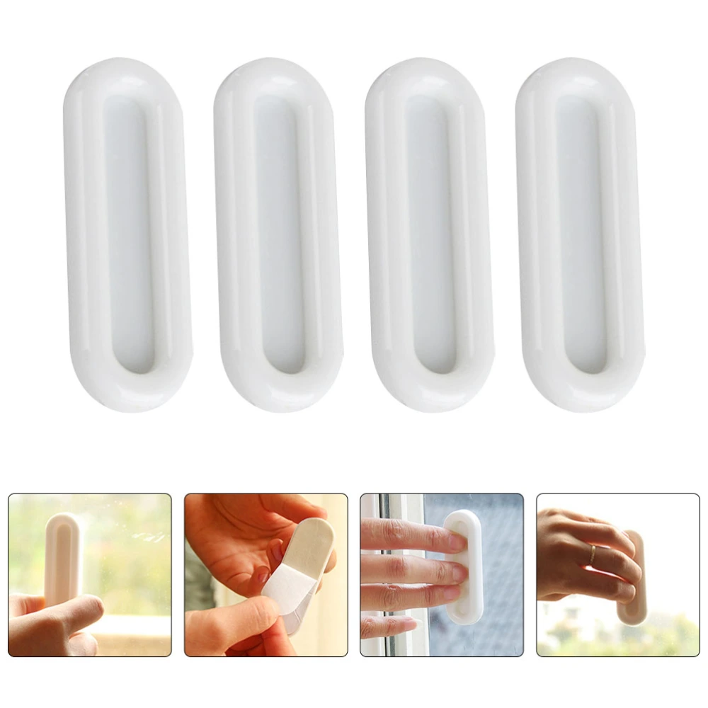 12Pcs Household Adhesive Handles Multi-function Pull Handles Convenient Door Handles