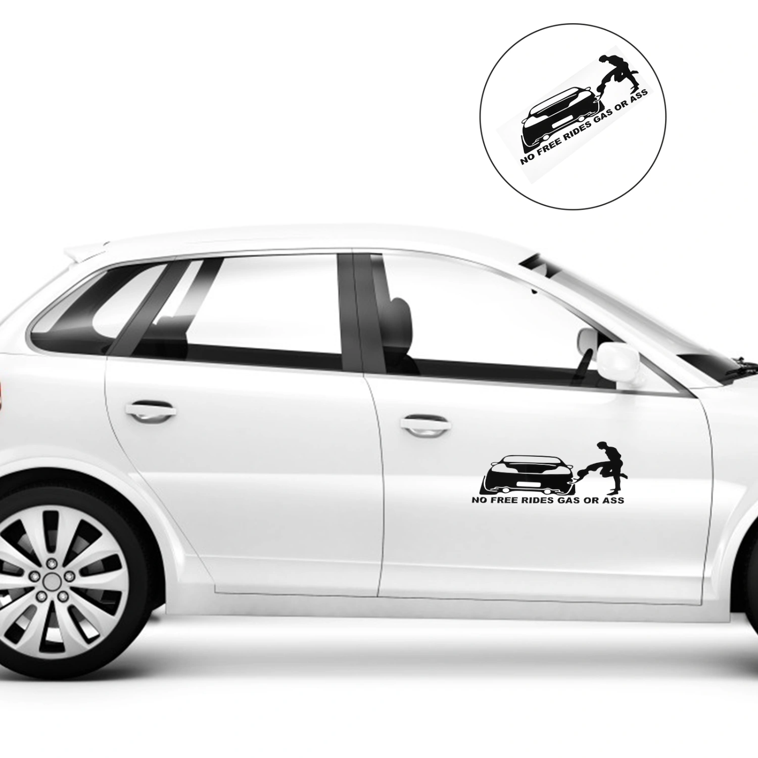 2 Pcs Adorable Car Stickers PVC Car Stickers Funny Sticker Car Decors Car Decals