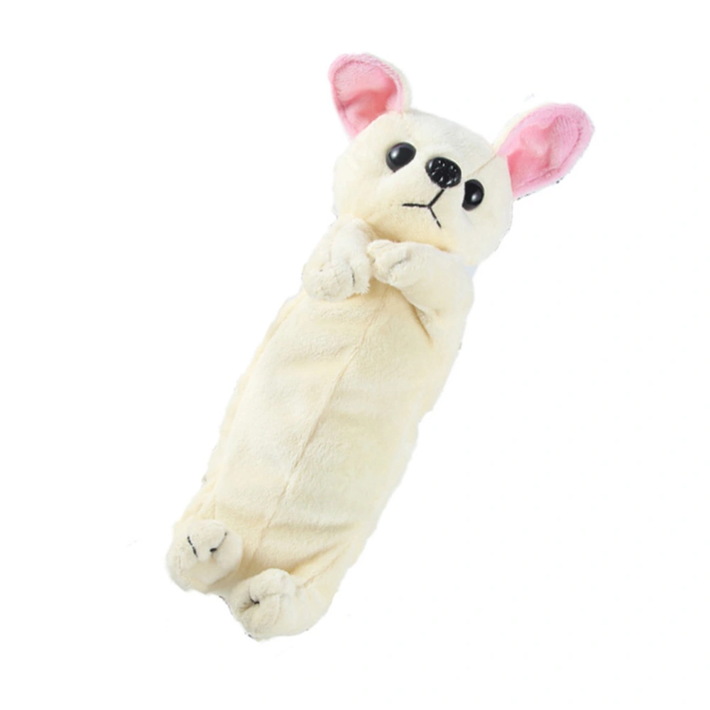 Plush Imitation Dog Pencil Bag Adorable Stationery Case Creative Pen Holder for Man Woman Student (20cm Chihuahua)