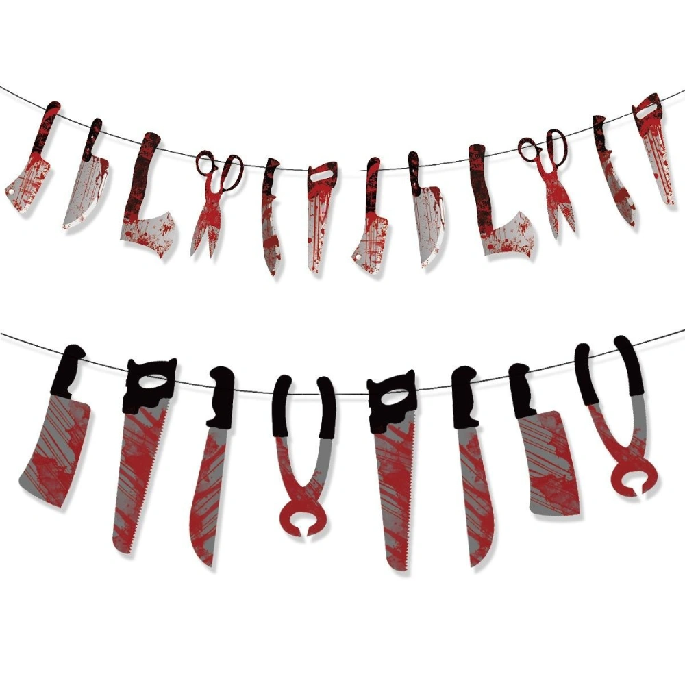 Halloween Horror Party Decoration Blood Handprint Letters