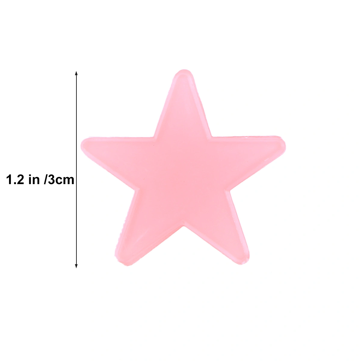 100pcs Stars Glow in the Dark Luminous Fluorescent 3D Wall Stickers Decal Baby Kids Bedroom Ceiling Home Decor (Pink)