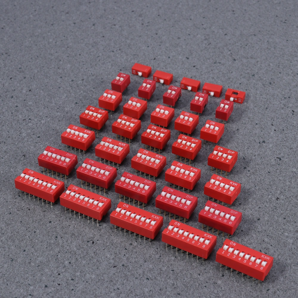 35pcs DIP Toggle Switch  Slide Type Electronic Configuration Coding Switch for Circuit