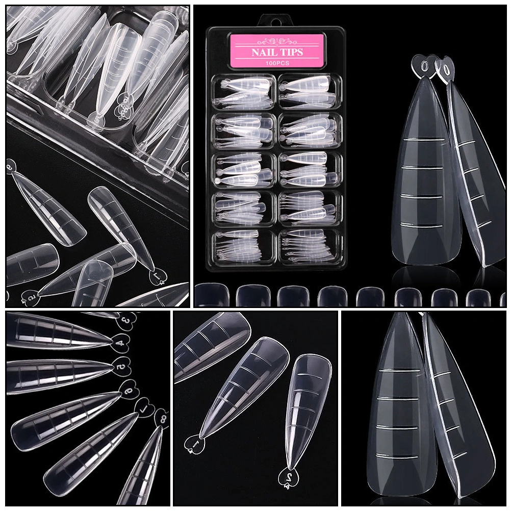 100Pcs Nail Plate Nail Tip Extension Nail Nail Model Nail Beauty Accessory White