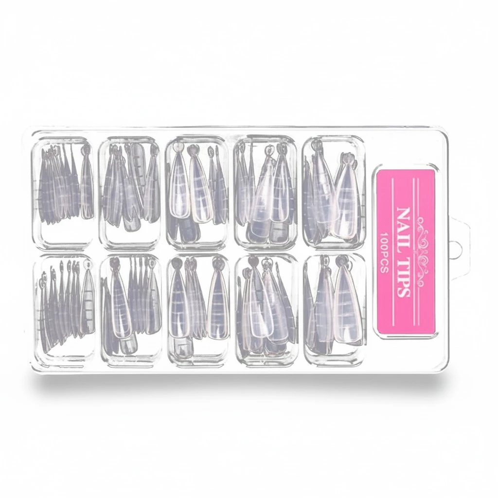 100Pcs Nail Plate Nail Tip Extension Nail Nail Model Nail Beauty Accessory White