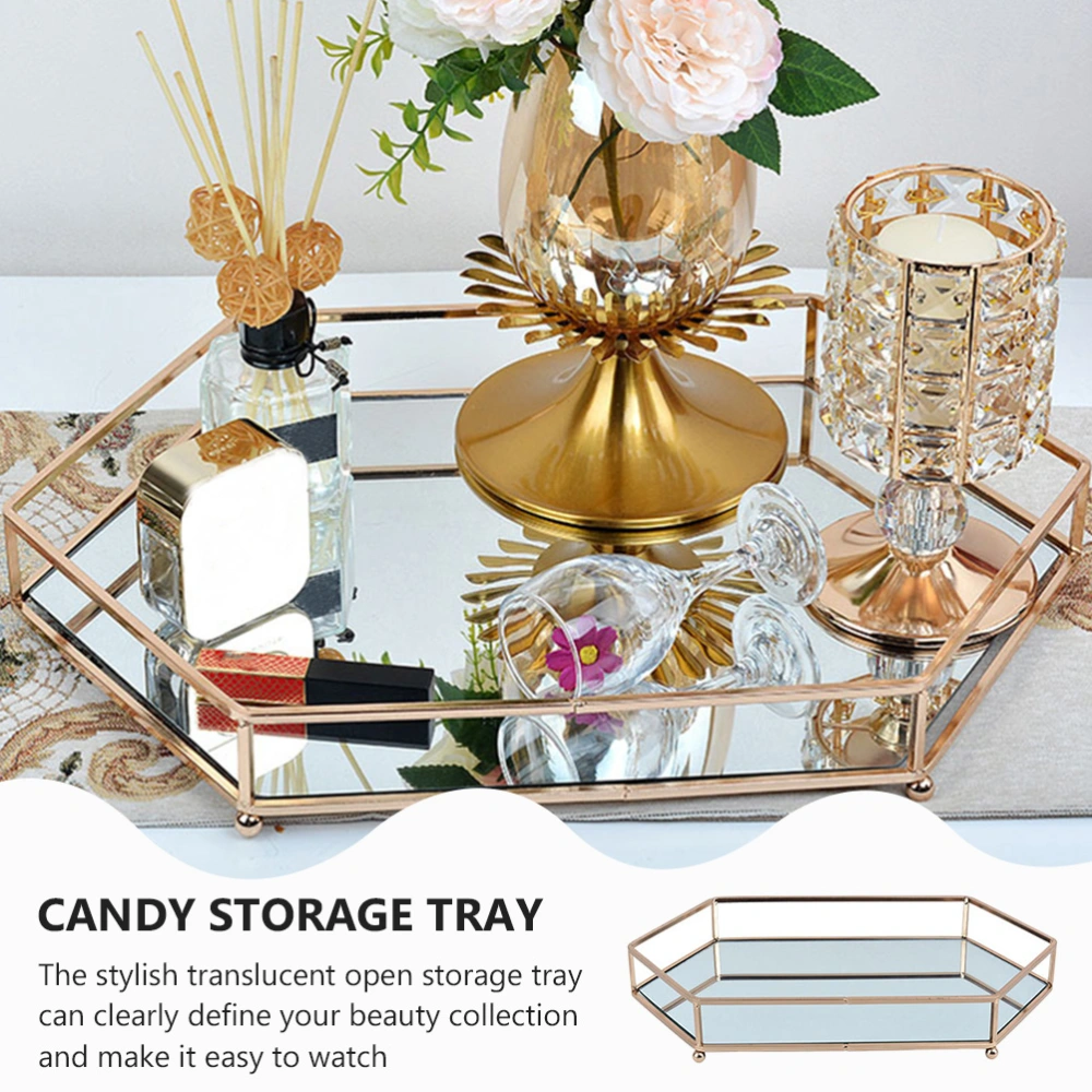 Simple Fruit Tray Dessert Rack Practical Candy Storage Tray for Home Office (L)