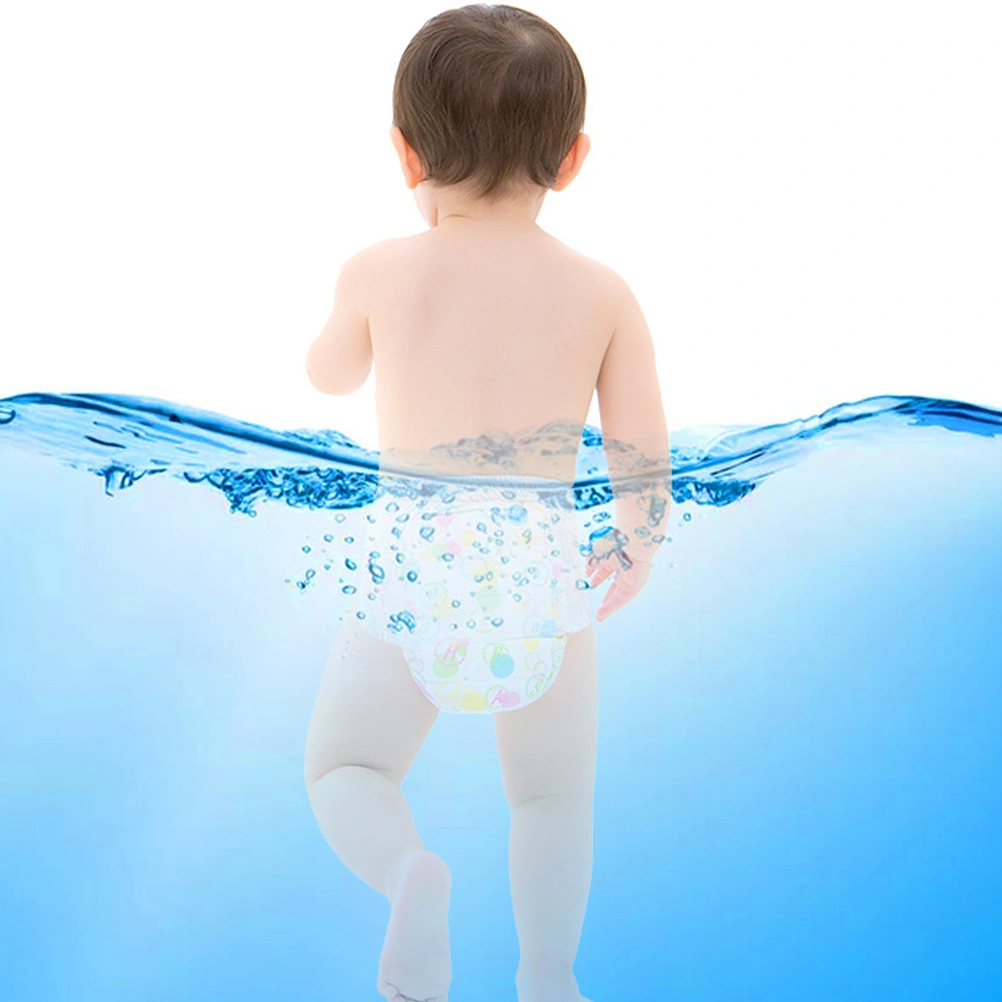 5PCS Disposable Swim Diapers Baby Swimming Paper Diapers Baby Swimming Pool Diapers for Baby Use (Size L White)