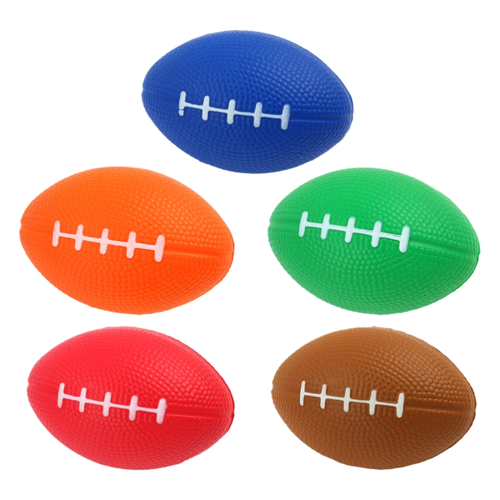 5pcs Pressure Vent Balls Rugby Shaped Vent Balls Interesting Kids Squeezing Balls