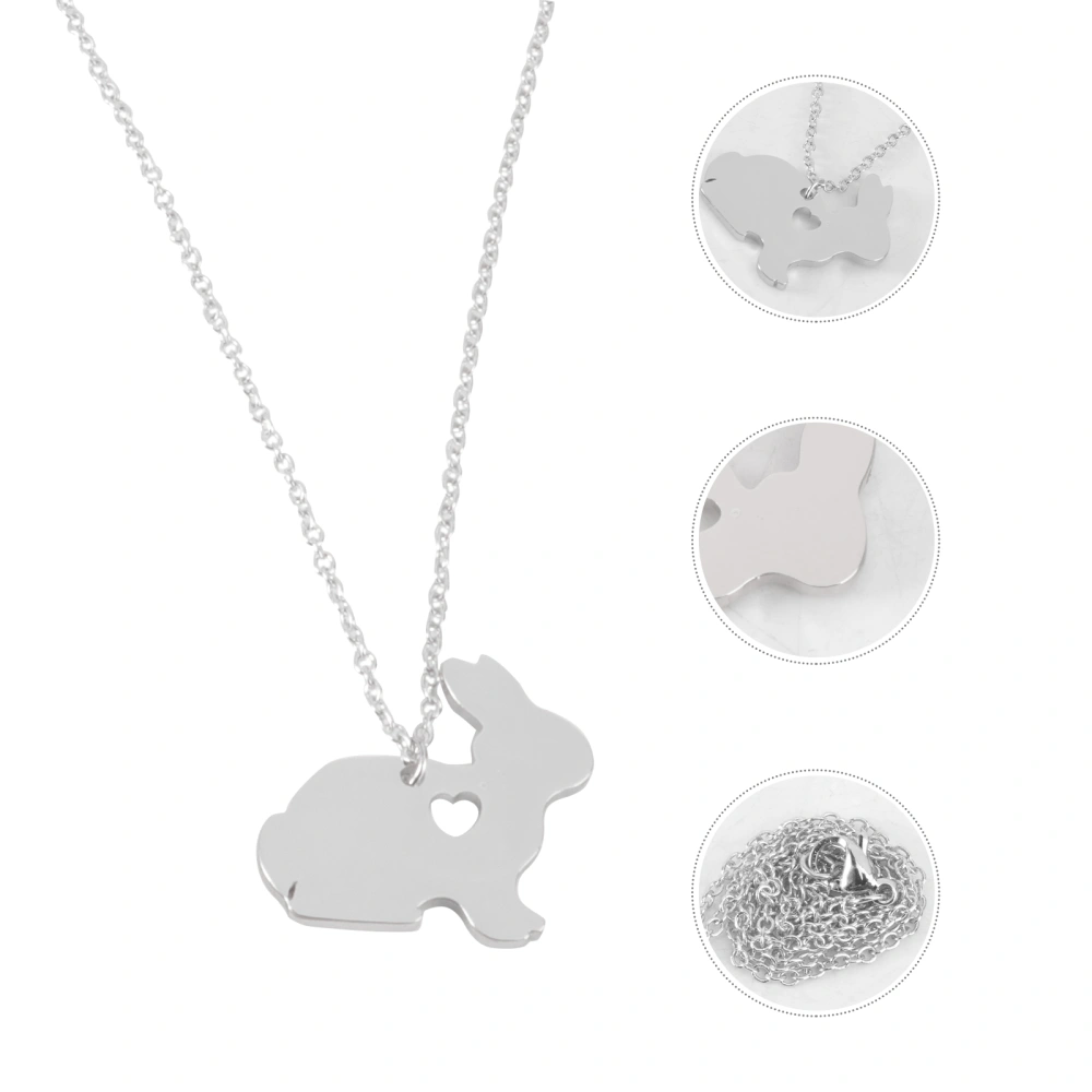 1Pc Rabbit Necklace Necklace Versatile Necklace Women Neck Decoration