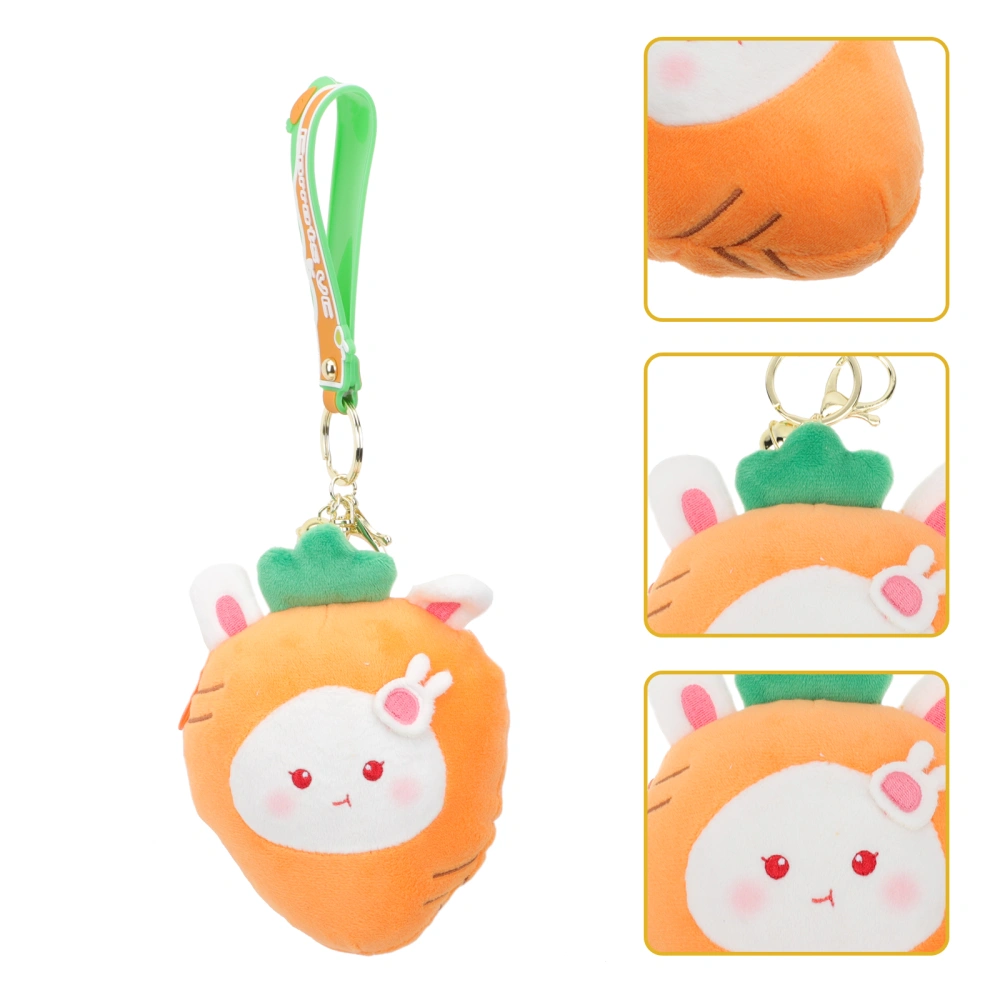 Cartoon Plush Bunny Doll Keychains Decorative Key Holder Lovely Easter Pendant