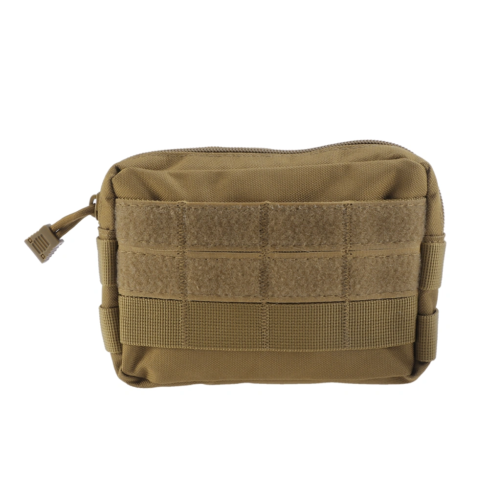 Camouflage Molle Pouches Tactical Compact Water-resistant EDC Pouch Tool Coin Bag for Outdoors (Khaki)