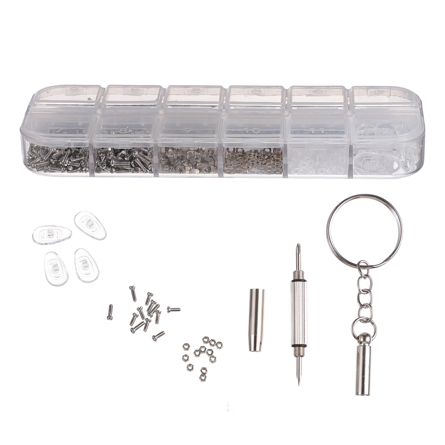 1100pcs/Box Glasses Screws Glasses Repair Tool Eyeglasses Repair Kit for Glasses